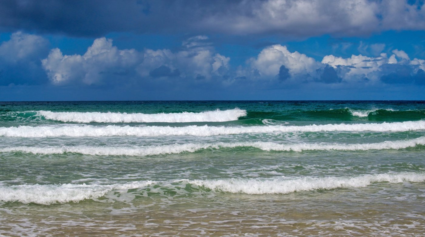 Waves on a Queensland beach